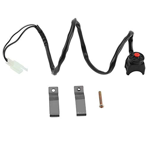 boeton klaxon 12V Motorfiets + Motorfiets handgreep Switch Knob, Universele 7/8 Inch 22mm Motorfiets handgreep Horn Switch Kill Switch voor motor MTB Veiligheidsfiets vervangingsaccessoires