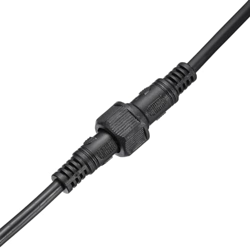 Extension Cable, 2-Pin, 18 AWG, Waterproof IP67 Plug met Plug en Socket aan beide uiteinden voor LED Strips, zwart 4