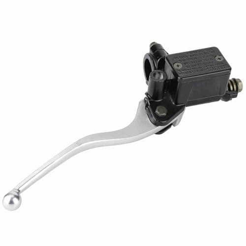 Clutch Lever Hoofdcilinder, Rem Hoofdcilinder Lever 7/8 Inch voorrem Clutch Hoofdcilinder voor CB CB250 MC19 VT250 MC20, Zwart, Zilver