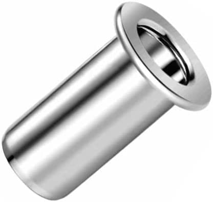 M10 Blinde klinknagelmoeren, cilindrische as met ronde kop, open einddraad, 10mm moer, gegalvaniseerd staal klinkmoer voor staal, legering, koper, kunststof, glasvezel en composiet (10 st.)