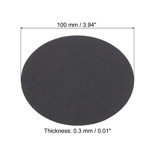 10cm Ronde Karton Papier, 50st Blanco Schijfcirkels Slices voor Party Decoraties, DIY Craft Art, Tekening, Schilderen, Schrijven, Zwart