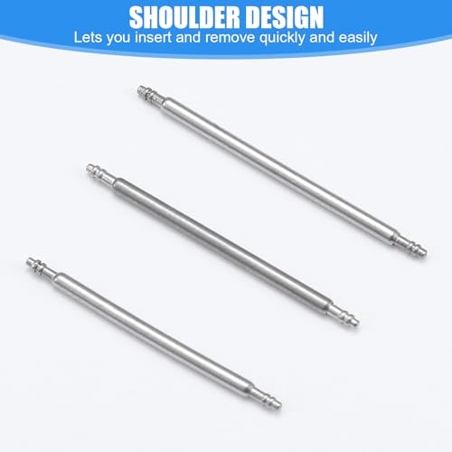 Watch Band Repair Tool Kit, 1st 5,31 Inch roestvrij staal Watch Pin Removal Tool met 40st Spring Bars (8mm-26mm), Horlogeband Vervanging Kit voor Watch Band Verwijdering, Link aanpassing, Reparatie 4