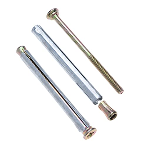 10mm x 112mm metalen frameanker, betonnen ankerplug bevestiging Pozi Schroef met metalen uitbreiding Wandplug voor installatie van metalen, kunststof, houten ramen en deuren (10 st.)