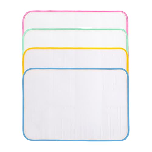 4 stuks hittebestendig Mesh strijkdoek, beschermende strijkdoek Tafelblad strijkkussen Mesh Stof Ijzeren Persdoek Bescherm Ijzer Delicate kleding Kleding Strijkijzer Ondersteuning (40x60cm)