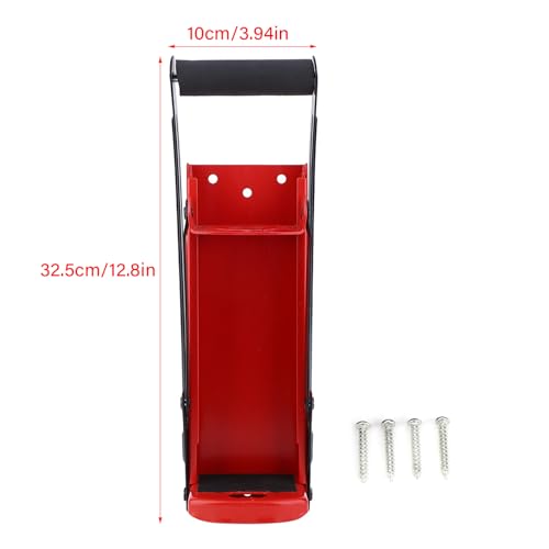 500ML Plastic Flespers Can Crusher Red Steel Rubber handvat Plastic flessenbussen Drank blikken Recycling Tool met Opener 3