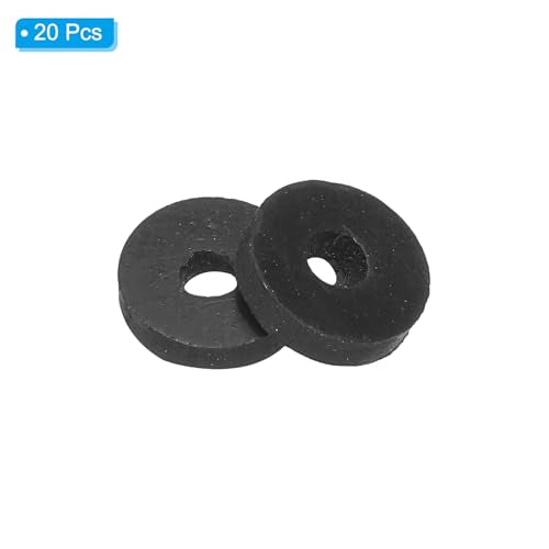 M4 Rubber Wasser Rubber Afdichting Ronde 20st 4mm ID 13.8mm OD 3mm dikke platte Wasserset Afdichting Rubber voor Faucet Tube bevestiging Schroef Zwart 3