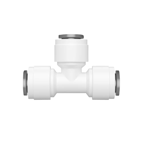 1Stuks Tee-Type Quick Connect, 3/8" Pushfit fittingen, 3 Way Water Purifier Quick Connector voor RO Water System