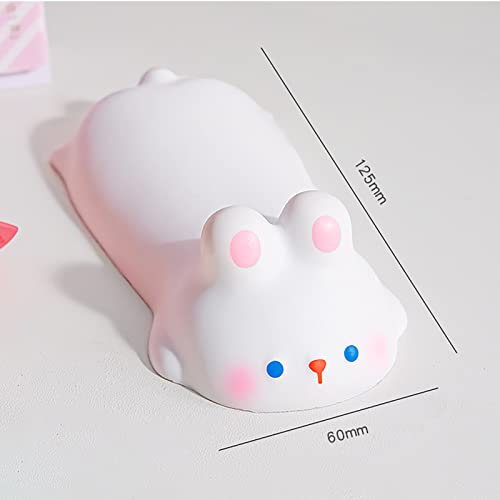 Toetsenbord Pols Rest Cute Animal Style Toetsenbord Pols Rest Stress Relieve Pols Pillow Pillow voor Easy Typing (White Rabbit)