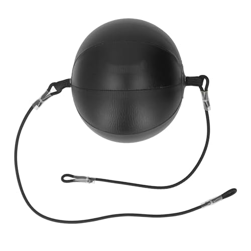 Dubbele End Ponsbal met Elasticity Cord, PU Lederen Ponszak