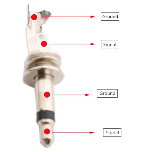 15st TS Mono Plug 3,5mm Solderen DIY Audiokabel Plug Vervanging Hoofdtelefoon Hoofdtelefoon Plug Zilver 5