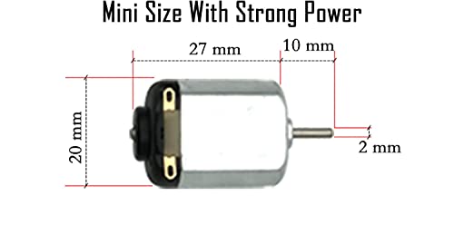 8 Set DC Mini Motoren, Elektrische Learning Set, Elektrisch, Rechthoekig, 1.5-3 V, 15000-16500 RPM, 8 x AA Batterijhouder, 8 x Schakelschakelaar, Mini Ventilator Blade 3