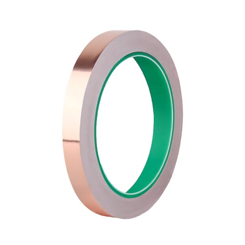 1 Rol Double Sided Geleidende Kleefband, 10mm x 20m, Koper Foil Tape, Schilderen Tape Koper Foil voor ambachten, Elektrische Reparaties