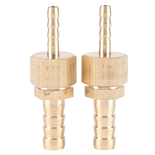 racod4m8,2pcs 4-8mm Messing passen slang Barb staart reducer verminderen Plug 2 stücke 4-8mm Brass Schlauch Schnellverschluss Pakconnector Reduzieren Rohrfitting Stecker für Teich Pool Schlauchadapter