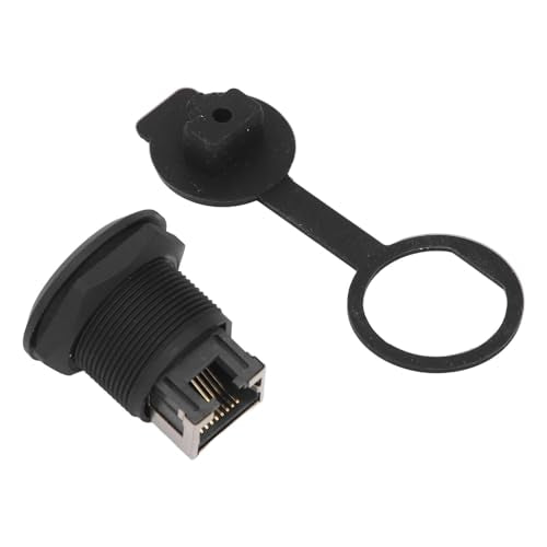 EP RJ45 Ethernet LAN Pass by Connector 1.5-30VAC 0,5-3A Paneelmontage koppeling voor de industrie met messing dirigent vlamvertrager PA66 behuizing IP67 waterdicht