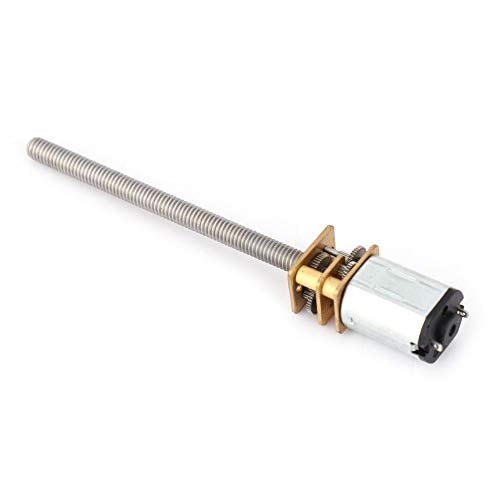 N20 Gear Motor Mini metaal versnelling versnelling versnelling motor snelheid reducer voor lood kogelschroeven DC met 55mm lange M4 loodschroef (1000RPM)