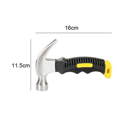 Klauw Hammer 10oz Mini Stubby gebogen Claw Hammer met Non Slip Handvat Magnetisch Grip Softgrip Tool for DIY, Craft, Industry