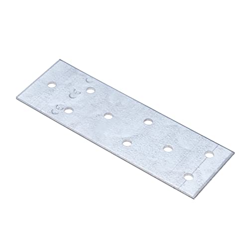 Verbindingsplaat Koppelplaat Galvanized 40x120x2mm Sleeper Connecting Plate Universal Brackets voor het bevestigen van hout Verbinden Reparatie Connector (10st)