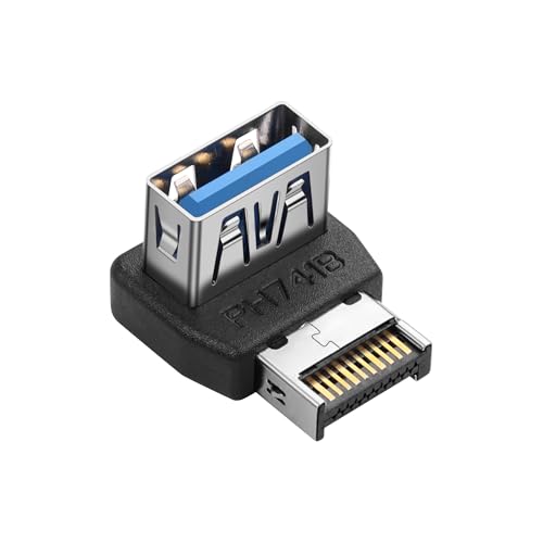 USB 3.1 Voorpaneel Header 10Gbps Type E naar USB 3.1 Moederbord Header Adapter Type-E Man naar USB Een Vrouwelijke Front Connector Converter (PH741B)