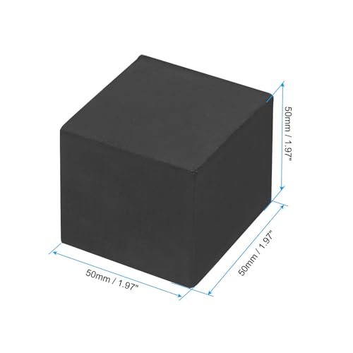 Plant Pot Benen 5x6x5cm, 4st Onzichtbare Rubberen Raiser Vierkant voor Buiten Tuin Patio Patio Planters Zwart