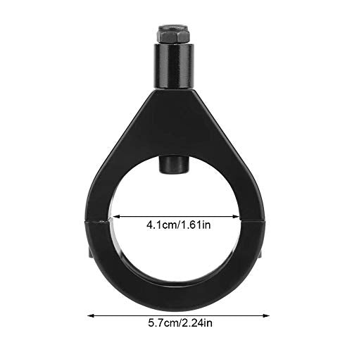 Turn Signal Holder, 41mm Metal Plating Motorfiets Turn Signal Bracket Houder Klemmen bevestigen Accessoires(Zwart) 3