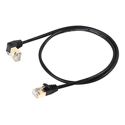 RJ45 Cat8 Ethernet Cable, Plug to Plug, High Speed Cat8 Network Cable, 40Gbit/s 2000MHz SFTP Patch Cable voor Router Modem Server etc. (onderkant)