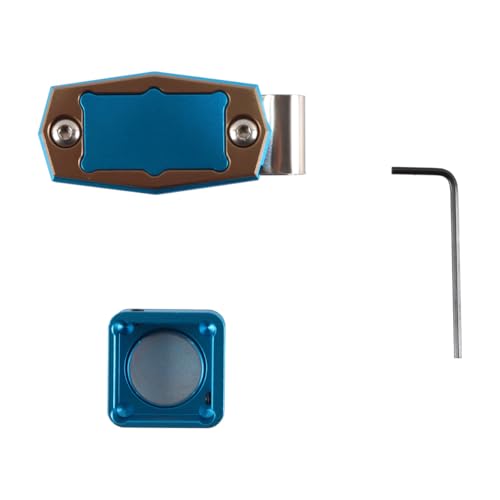 Accessoires voor biljartkeu-krijtouders van aluminiumleggering, bijpassende krijtjes in verschillende vormen [vierkant] Blauw Koffie