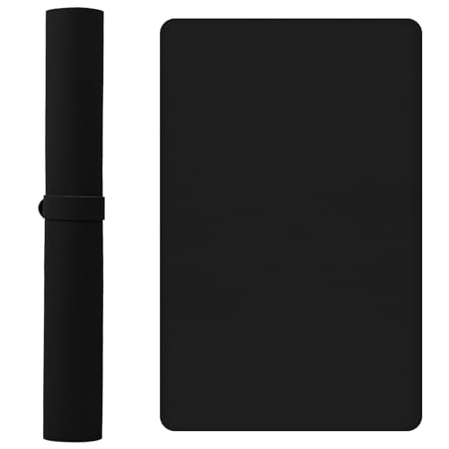 Nagel Art Table Mat, Hand Rust, Nagel Salon, Nagel Bureau Mat, Waterdicht, Manicure Hand Rust, Opvouwbaar, Armrest, Handkussen, Non-Slip Soft PU Leather, 60 x 40 cm (Zwart)