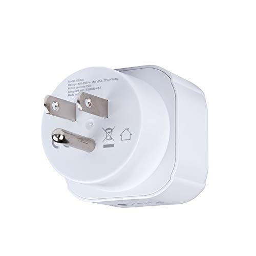 VS VS, Japan Japanse Adapter Plug Travel Type B voor EU Europa Europees Type C E F Socket Adapter voor Spanje Frankrijk Italië IT Duitsland Denemarken Griekenland Turkije Universal International 3 Pin