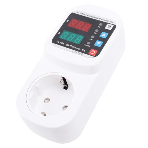 Verstelbare Spanning Huidige reis Rising Safety Socket 63A LED-weergave Automatische Spanning Huidige Veiligheid Socket voor Koelkast TV PC Home Appliance