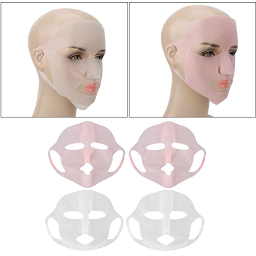 Siliconen Gezicht Masker, Wasbaar Gezicht Masker Houder, Siliconen Gezicht Masker Moisturizing Gezicht Masker Hoes Siliconen Gezicht Masker Houder voor Blad Maskers