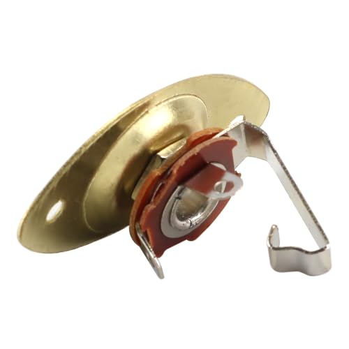 2 Pack Gold Thick Oval Dent Electric Guitar Jack Output Plate Jack voor Fender Stratocaster Telecaster Vervanging hardware 3