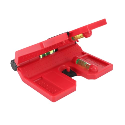 Magnetische pool niveau gereedschap met 3 injectieflacons, Verstelbaar Plastic Pool niveau met Sterke Magneet, Opvouwbaar Design, Elastische Loop voor Polen, Tubes, Balustrades en