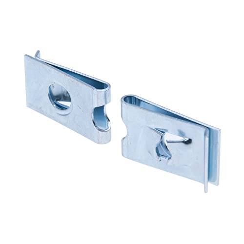 U Clip 4.8mm Nut Panel Gegalvaniseerde Schroeven Snelheid bevestigingsmiddelen U Noten Zelf tappende Auto Montage Clip Thread Hole voor M3 M4 M5 (10PCS) 4
