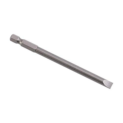 Slotted Schroevendraaier Bits 6PCS 2-6mm Platkop Schroevendraaier Bits S2 Legering Staal Magneetkop Hexagon Shank Schroevendraaier Boringset 50mm SILVER 3