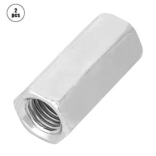 2 st Lange haakmoer Hexagonaal, gegalvaniseerd staal M 16 X 50, draadmoer Wrijvende bevestigingsmiddelen voor communicatieapparatuur Machinebouw 3