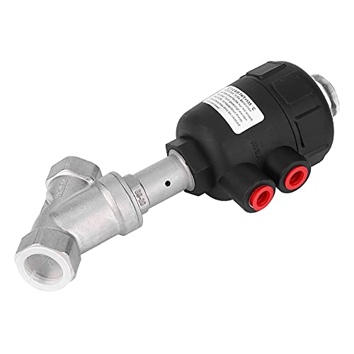 Stainless Steel Air Operated Angle Seat Valve met draadverbinding, Verdikte kunststof behuizing, 3/4in DN20, Geschikt voor stoom - Pneumatische Stoomventiel