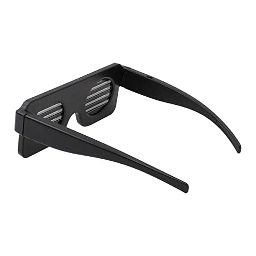 LED-bril USB opladen glazen oplaadbaar met LED-display voor Night Club Kerstmis verjaardag partij accessoire (Roze) 4