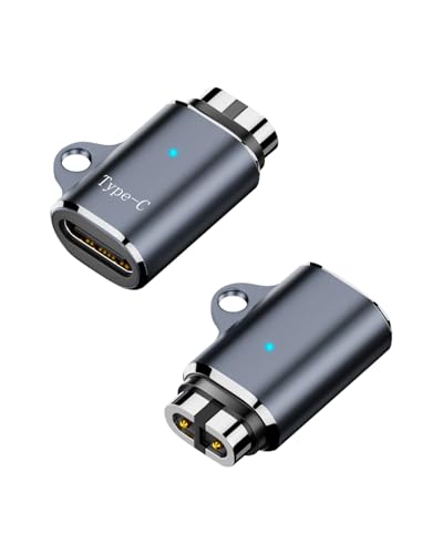 Type C Magnetische laadadapter Jack voor Nashokz hoofdtelefoonlader (2PCS) 5V 1A, Compatibel met Aeropex, OpenRun, OpenRun Pro, OpenRun Mini, OpenComm (S)