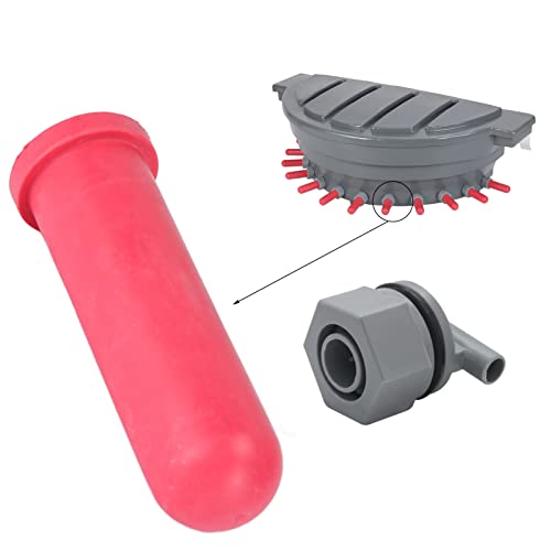 Fopspeen Melkvoeremmer tepel met klep voor kleine dieren, eenvoudig te installeren en schoon te maken (MP76+MP76A kalfspenen met ventiel) 5