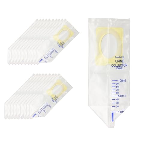 20 stuks 100ml Portable Urine Bag, Wegwerpbare urinezak 100ml, peuter urinezak 100ml, Geschikt voor kinderen Reizen en Outdoor Camping