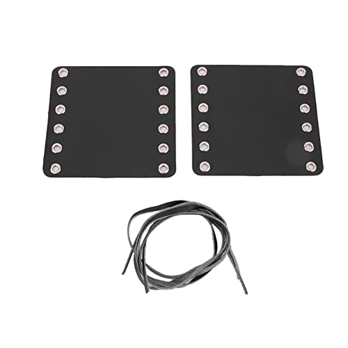 Motorfiets handvat hoes, 1 Paar motorfiets lederen handvat hoes Geschikt voor de meeste motorfietsen, zwart