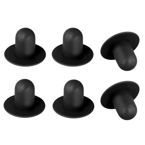 6 st Zwembadpluggen voor bovengrondse zwembaden, Rubber pompfilter Hole Stoppers Pool Muurplug Vervanging voor Intex (zwart)