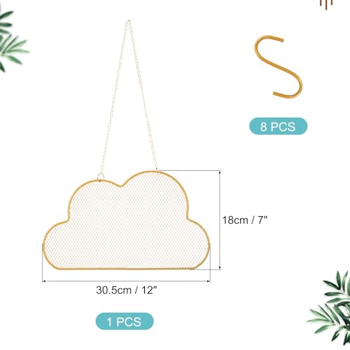 1 Set oorbellen houder Organisator Muur, kettinghouder Hangende oorbellen Organisator sieraden Organisator Muur met 8 haken voor oorbellen ketting sieraden Wall Home Decoratie, Cloud
