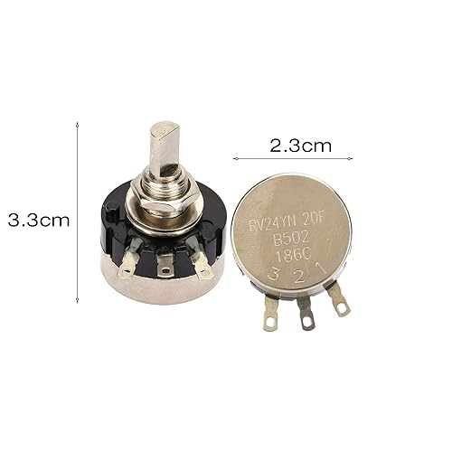 Enkele cirkel Potentiometer, RV24YN20F B502 Hoge nauwkeurigheid Enkelcirkel Carbon Film Potentiometer 5K Resistor, Eenvoudige installatie