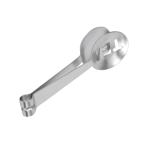 12CM Stainless Steel Tea Bag Tongs Squeezer Stainer Grip Thee Bag Stainer Clips Herb voor thuis keuken ambachtelijk gereedschap 4