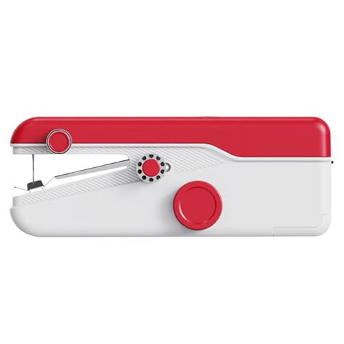 Handheld Mini Naaimachine, Dual Speed elektrische Naaimachine met USB/Battery Bediende, draagbare Naaimachine voor Fabric Reparatie en DIY-projecten (21x8cm, 1,8mm) 3
