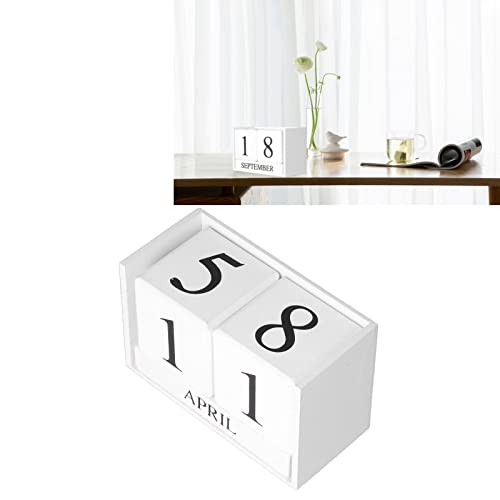 Bureaukalender blokken, Wooden Block Dagelijkse kalender Ideaal geschenk brede toepassing Elegant Praktisch voor Home Office