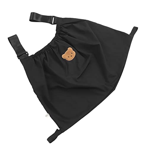 Organisator voor kinderwagentas, universele waterdichte kindertas voor kinderwagen Accessoires Grote ruimte, Compact design past op elke kinderwagen (zwart)