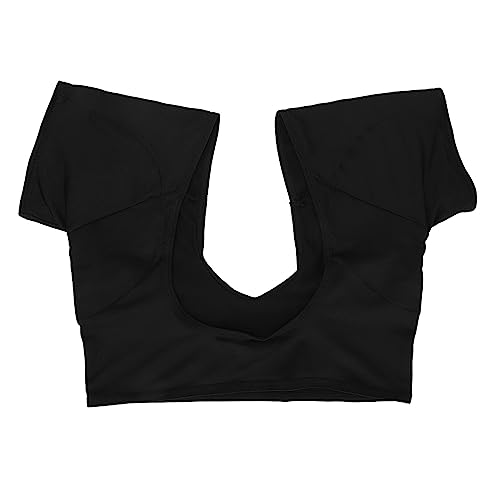 Onderarm Sweat Vest Wasbaar Onderarm Sweat Pad Onderarm Sweat Bescherming voor vrouwen meisjes ademend en snel drogen, zwart (XL)