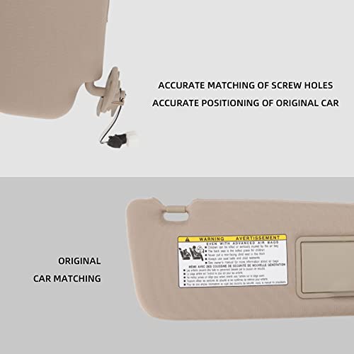 Car Sun Visor met make-up spiegel, Automotive Inside Sun Protection Visor 852013K010QD vervanging voor Sonata 2006-2008 (Rechts) 3
